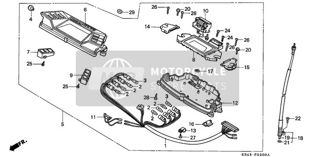 Honda CN250 1988 Meter for a 1988 Honda CN250